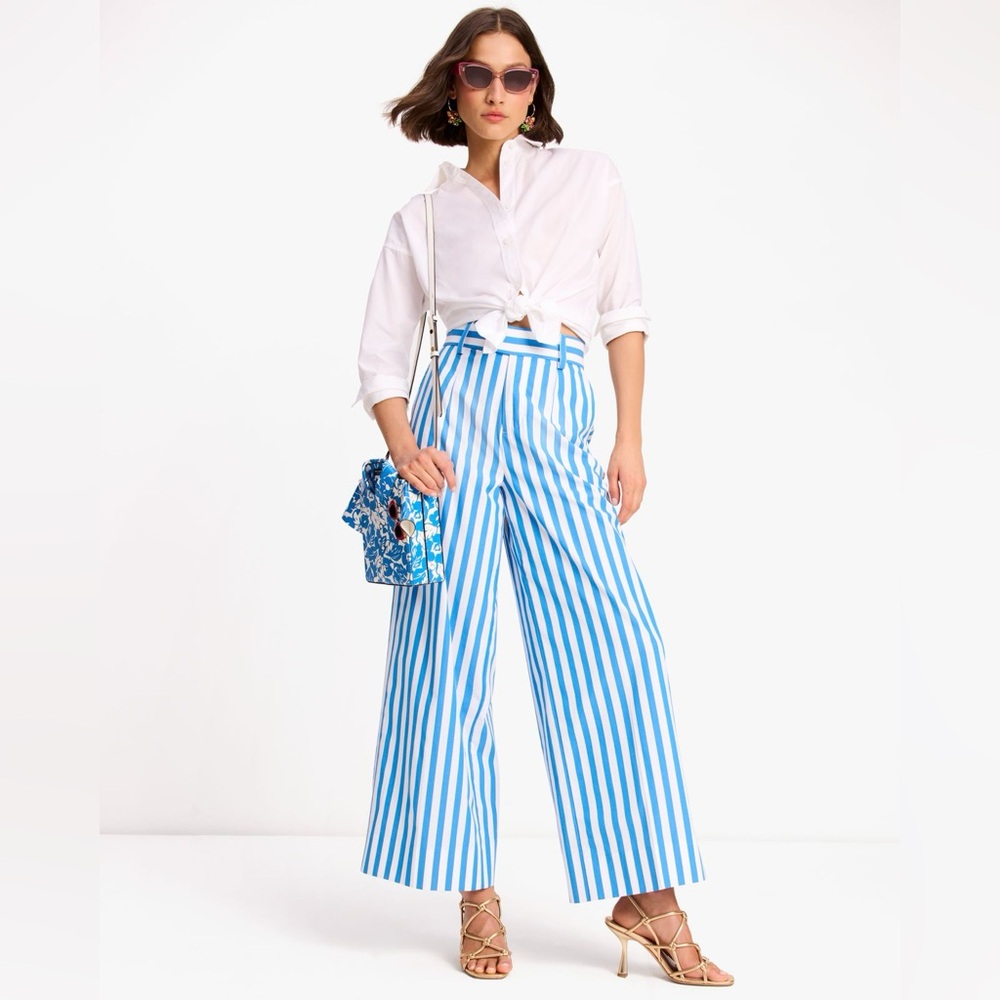 Kate Spade Blue Summer Stripe Pants